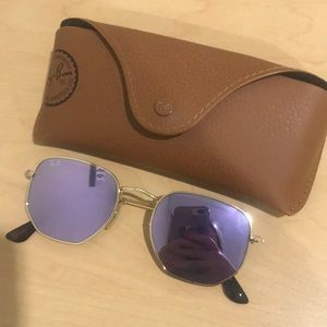 Purple hexagon raybans